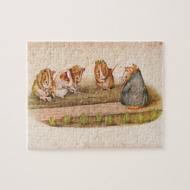 Guinea Pigs Tending the Garden Puzzle (Horizontal)