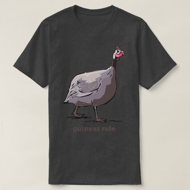 Guinea regeln Geflügel T-Shirt (Design vorne)