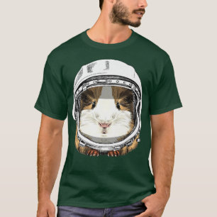 Guinea Rodent Astronaut Space Wildlife Animal T-Shirt