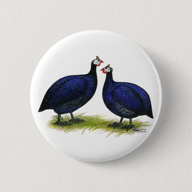 Guinea Royal Lila Pair Button (Vorderseite)