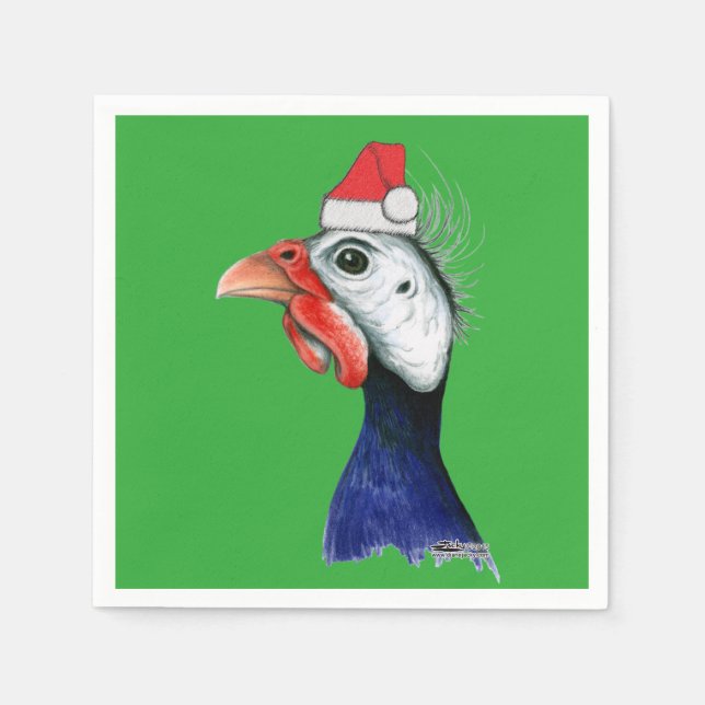 Guinea Santa Claus Serviette (Vorderseite)