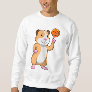 Guinea Schwein als Basketballspieler mit Basketbal Sweatshirt