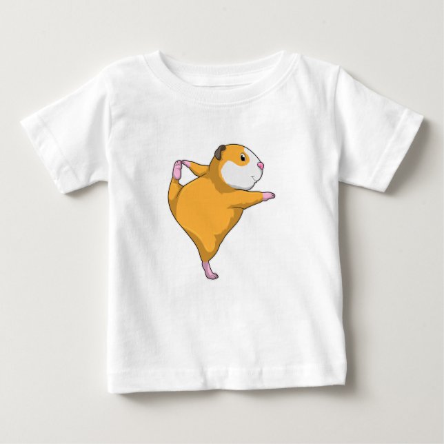 Guinea Schwein bei Yoga Baby T-shirt (Vorderseite)