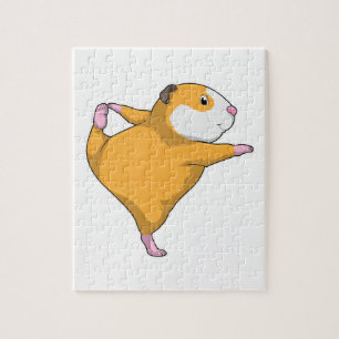 Guinea Schwein bei Yoga Puzzle