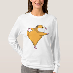Guinea Schwein bei Yoga T-Shirt
