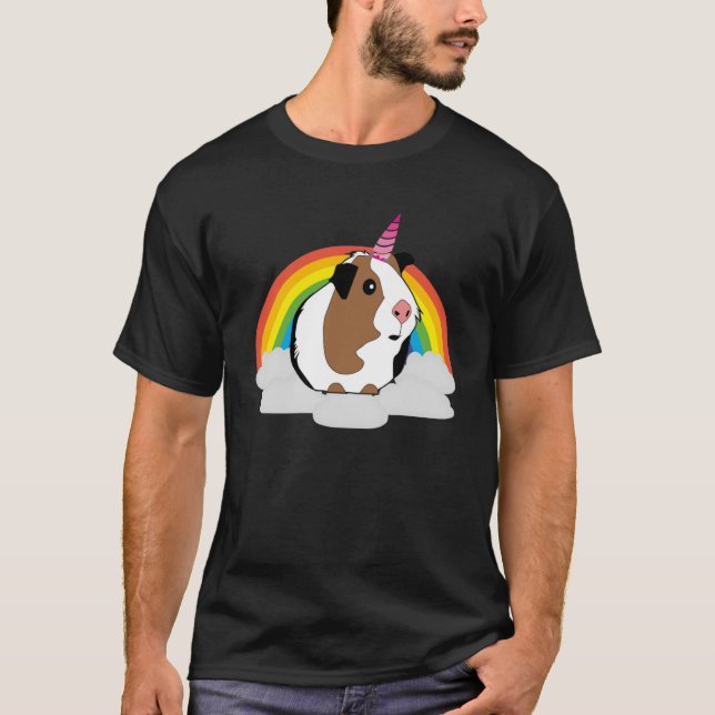 Guinea Schwein Einhorn Niedliche Guinea Schwein T-Shirt (Vorderseite)