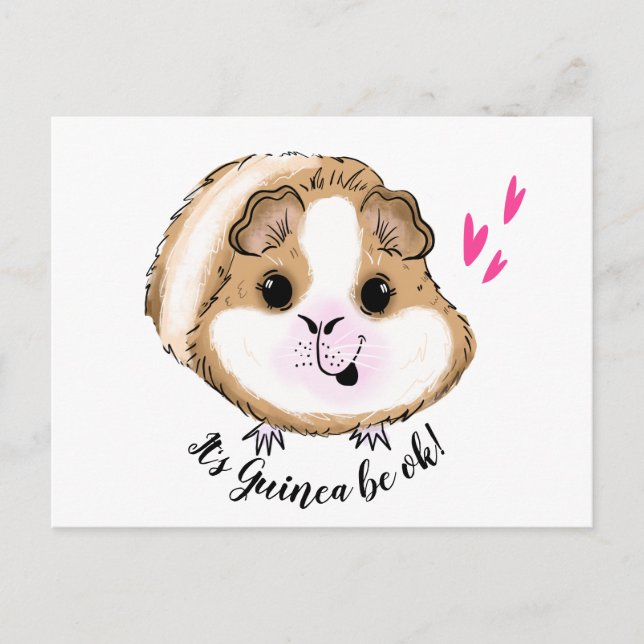 Guinea Schwein es ist Guinea ok Postkarte (Vorderseite)