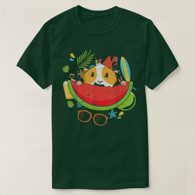 Guinea Schwein Exotic Fruit Summer Vacation Tropic T-Shirt (Design vorne)