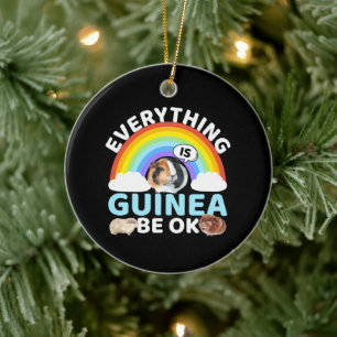 Guinea Schwein - Guinea ist in Ordnung, Ermutigung Keramik Ornament