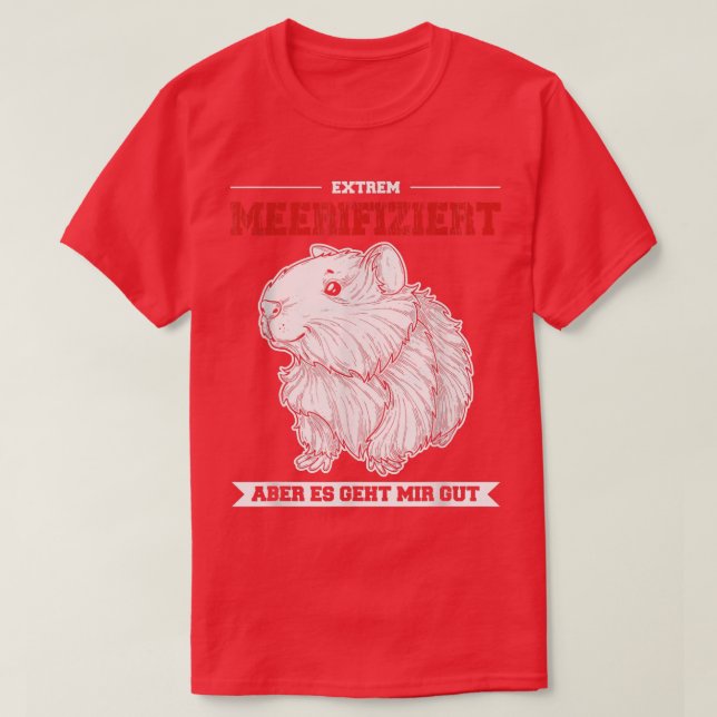 Guinea Schwein, Guinea Schwein, Heimtierfutter T-Shirt (Design vorne)