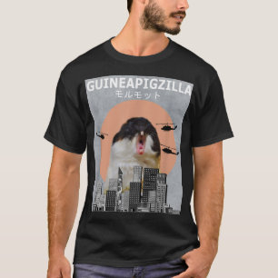 Guinea Schwein Guinepigzilla Funny Guinea Schweine T-Shirt