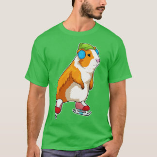 Guinea Schwein Ice Skaten Ice Skate T-Shirt