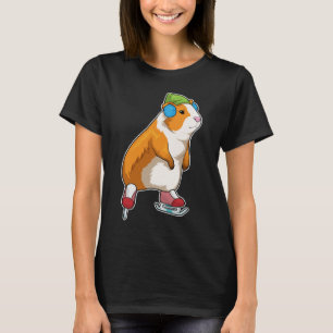 Guinea Schwein Ice Skaten Ice Skate T-Shirt