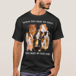 Guinea Schwein macht mich glücklich Guinea Schwein T-Shirt