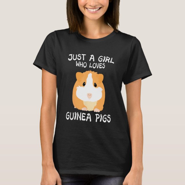 Guinea Schwein Nur ein Junge, der Guinea Liebe Sch T-Shirt (Vorderseite)