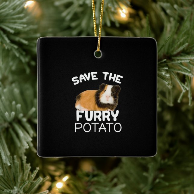 Guinea Schwein - Rett Keramikornament (Baum)