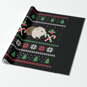 Guinea Schwein Vater hässlich Weihnachten Geschenkpapier