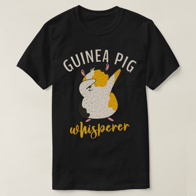 Guinea Schwein Whispere Niedliche Guinea Schweinez T-Shirt (Design vorne)