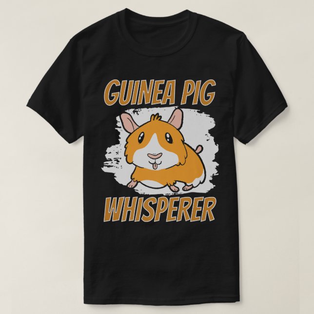 Guinea Schwein Whisperpferd Tier Lover Niedlich Pr T-Shirt (Design vorne)