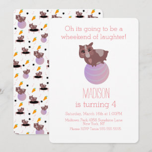 Guinea Schweine Fitness Einladung