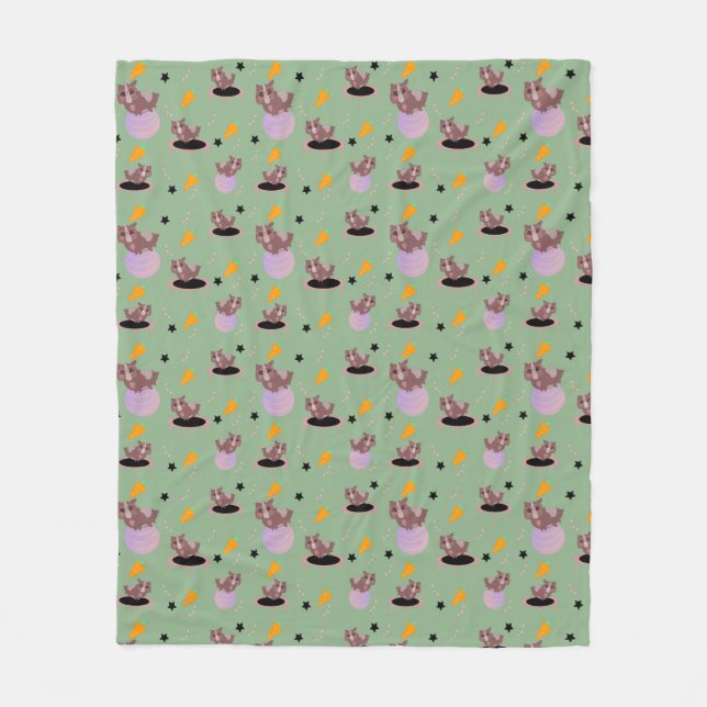 Guinea Schweine Fitness Funny Design Fleecedecke (Vorderseite)