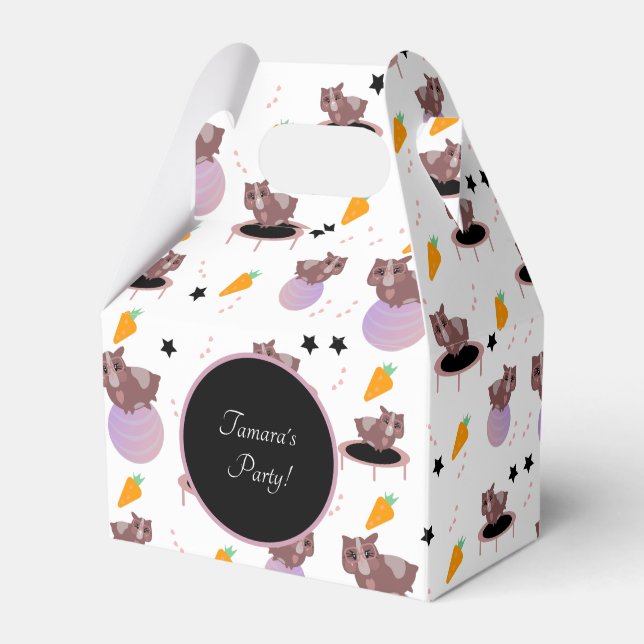 Guinea Schweine Fitness Geschenkschachtel (Vorderseite)