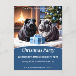 Guinea Schweine & Geschenk Weihnachten Party Einladungspostkarte