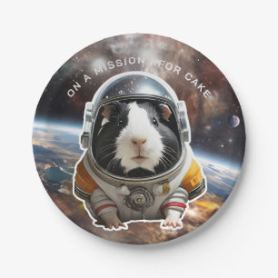 Guinea Schweine im Weltraum! Retro Explorer Astron Pappteller