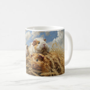 Guinea Schweine in einer Wheatfield Coffee Tasse