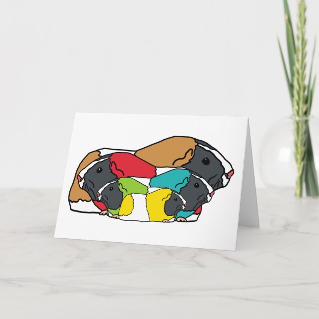 Guinea Schweine Karte (Vorderseite)