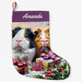 Guinea Schweine Kleiner Weihnachtsstrumpf