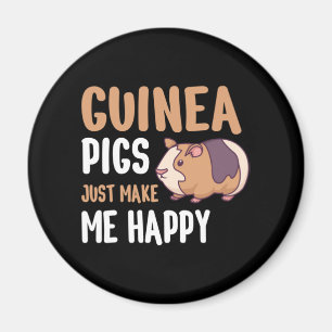 Guinea Schweine machen mich einfach glücklich Magnet
