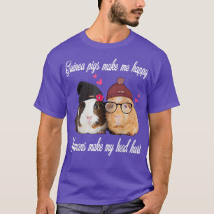 Guinea Schweine machen mich glücklich, Menschen ma T-Shirt