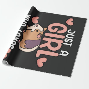 Guinea Schweine   Mädchen, die Guinea Lieben Schwe Geschenkpapier