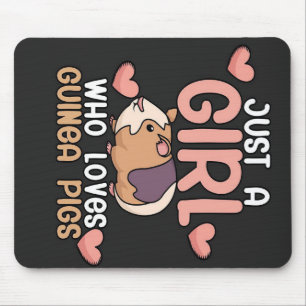Guinea Schweine   Mädchen, die Guinea Lieben Schwe Mousepad