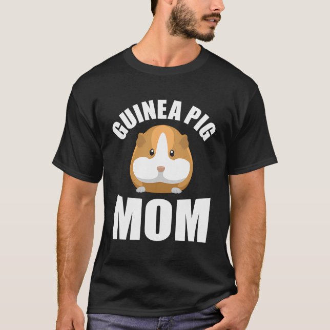 Guinea Schweine Mama Niedliche Guinea Schweinehalt T-Shirt (Vorderseite)