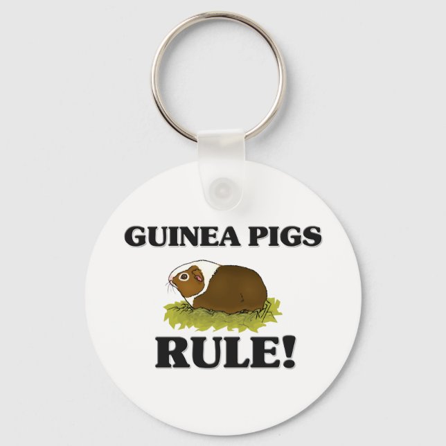 GUINEA SCHWEINE Regel! Schlüsselanhänger (Vorderseite)