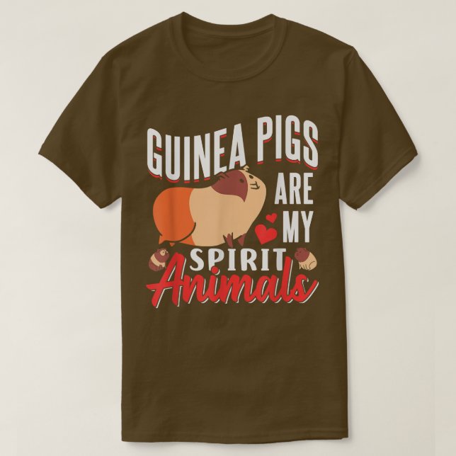 Guinea Schweine sind meine Geistiere Guinea Pig A T-Shirt (Design vorne)