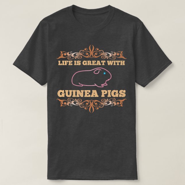 Guinea Schweine tierische Guinea Schweinehalter En T-Shirt (Design vorne)
