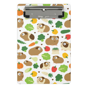 Guinea Schweine und ihre Leckereien Mini Klemmbrett