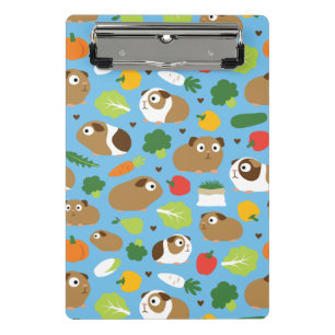 Guinea Schweine und ihre Leckereien Mini Klemmbrett