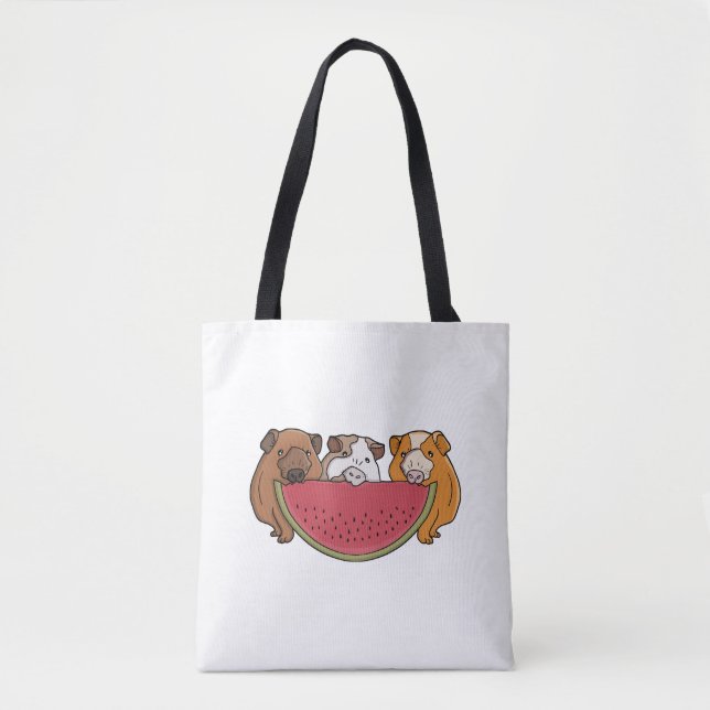 Guinea Schweine und Wassermelone Illustration (Vorderseite)