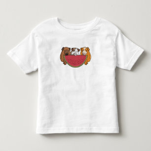 Guinea Schweine und Wassermelone Illustration Kleinkind T-shirt