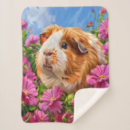 Guinea Schweine unter dynamischen Blume Sherpadecke