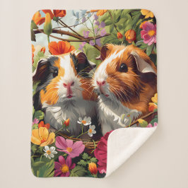 Guinea Schweine unter Gartenblüten Sherpadecke