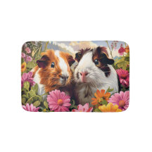 Guinea Schweine unter Wildblumen