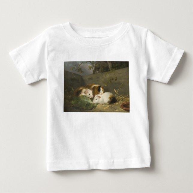 Guinea Schweine (von George Morland) Baby T-shirt (Vorderseite)