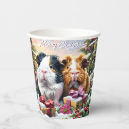 Guinea Schweine Weihnachten Pappbecher