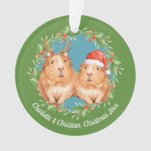 Guinea Schweine Weihnachten und Weihnachtsfeiertag Ornament