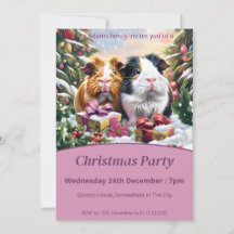 Guinea Schweine Weihnachts-Party